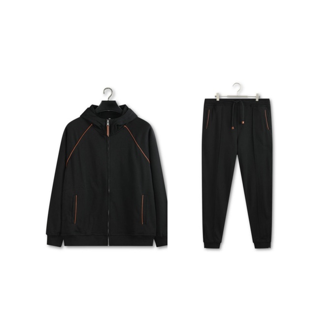 brunello cucinelli cotton hooded track jacket & pants